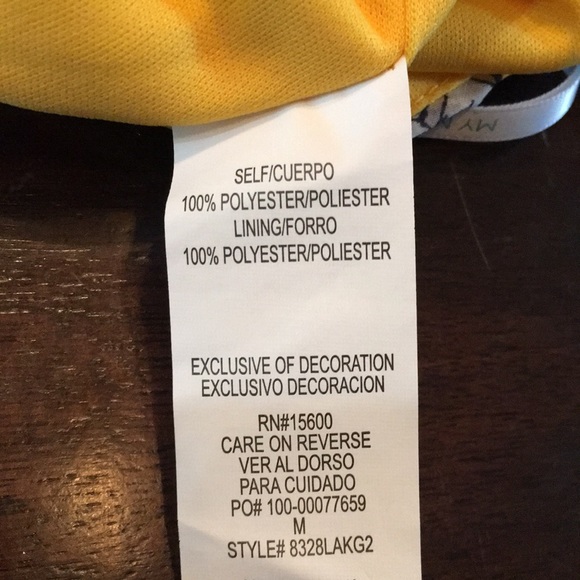 MY MICHELLE GIRLS Yellow Floral Pantsuit Size Med - Picture 15 of 15